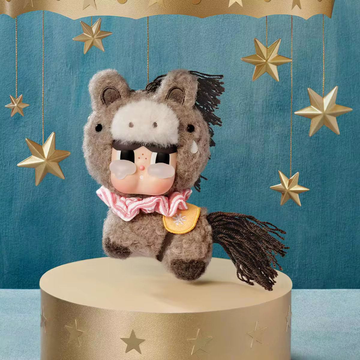 POPMART CRYBABY Crying Round n Round Series - Vinyl Plush Pendant Blind Box - POPBOXSS
