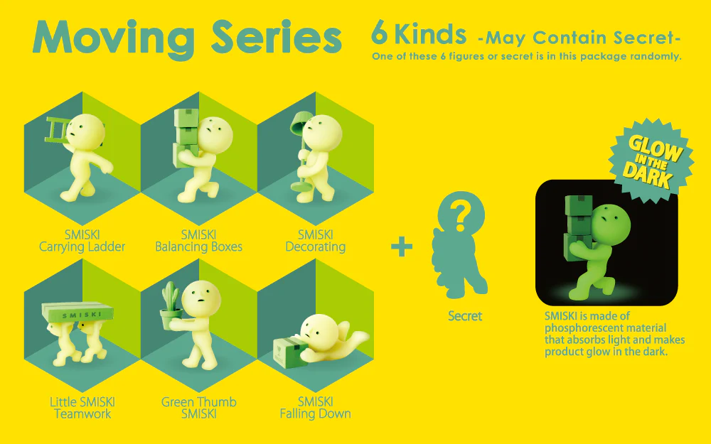SMISKI Moving Series blind box - POPBOXSS
