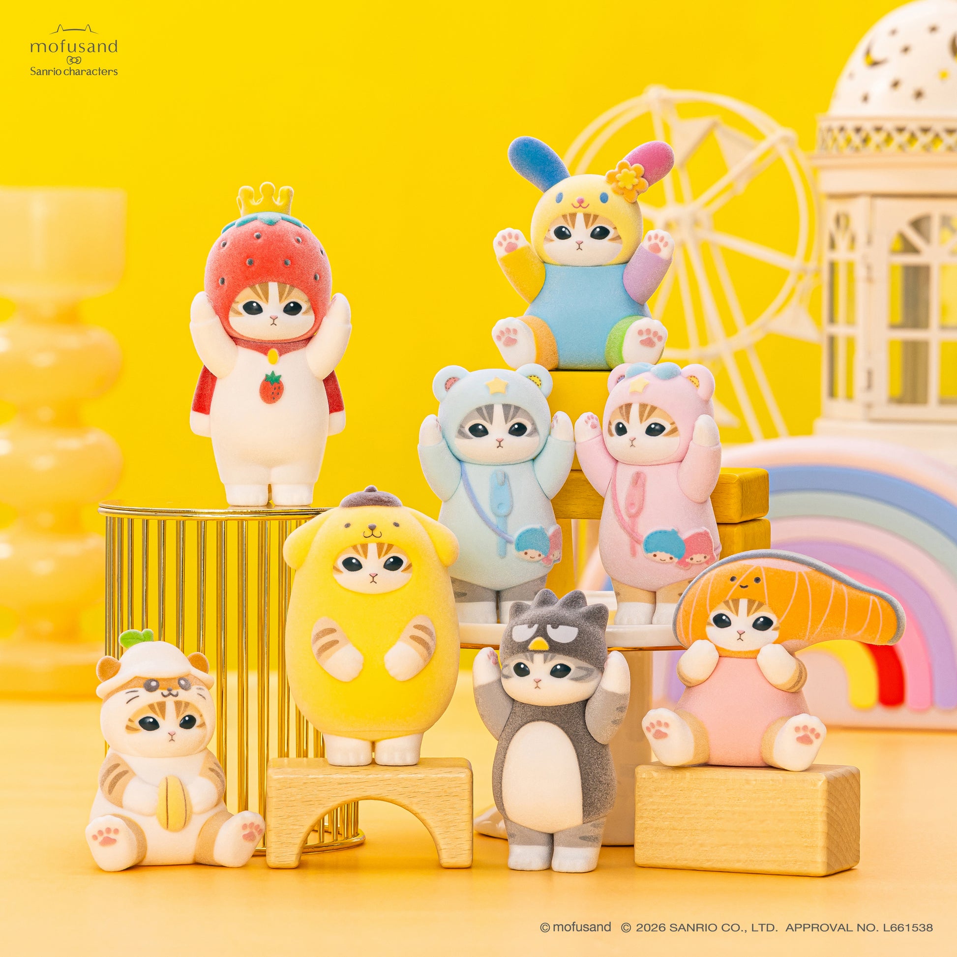 mofusand x Sanrio Characters Fluffy Flock Figure Collection Vol. 3 - POPBOXSS