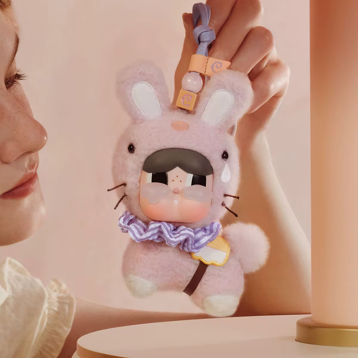 POPMART CRYBABY Crying Round n Round Series - Vinyl Plush Pendant Blind Box - POPBOXSS