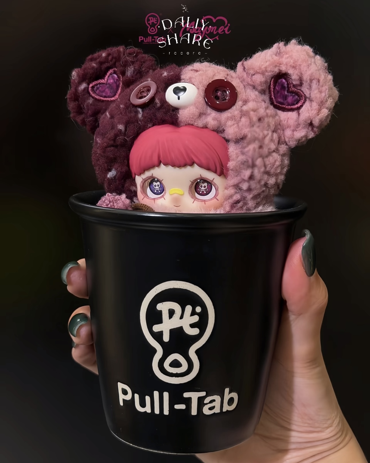 Pull Tab x MAYMEI Barista Vinyl Plush Keychain Set（Doll + bag + pocket mirror）Limited to 1000 pieces worldwide(PRE ORDER) - POPBOXSS