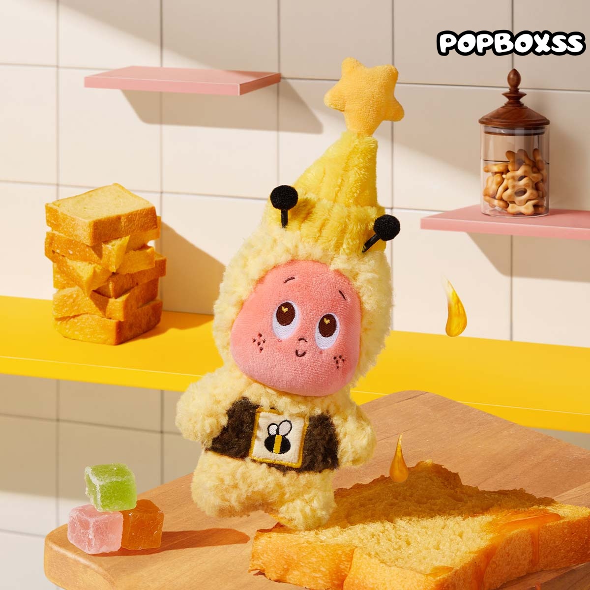 Twinkle Twinkle MOON GELATO Series-Honey Plush Pendant - POPBOXSS