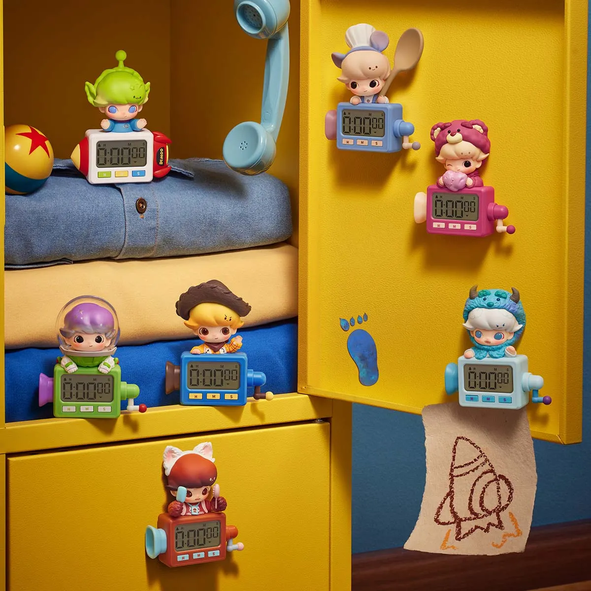 POPMART DIMOO WORLD x PIXAR Series - Timer FridgeMagnet Blind Box(PRE ORDER) - POPBOXSS