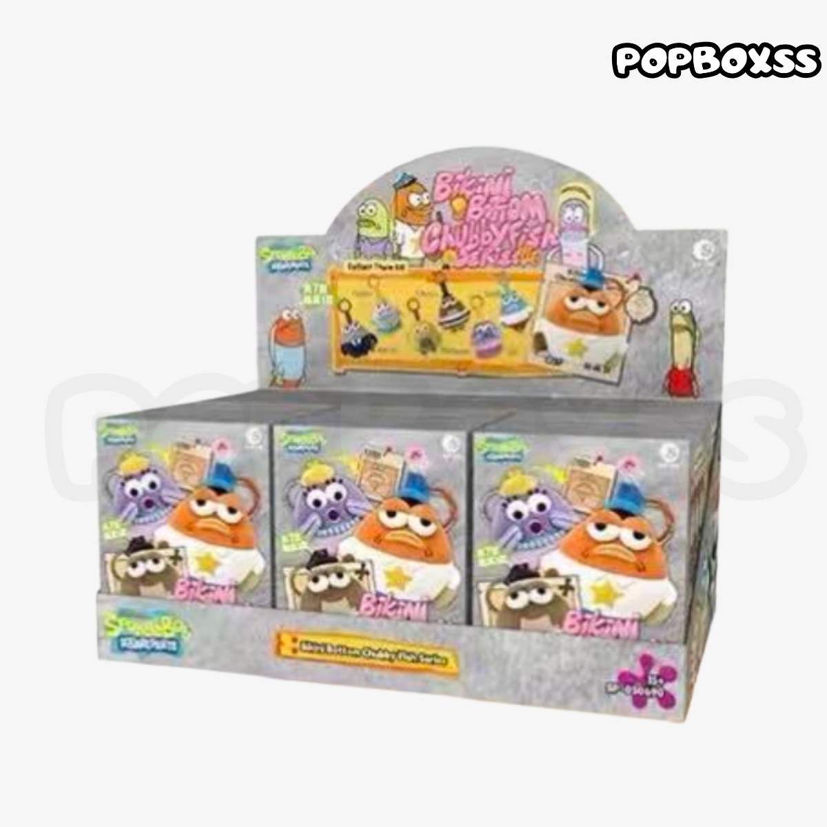 SpongeBob SquarePants Bikini Bottom Chubby Fish Series Plush Pendant Blind Box - POPBOXSS