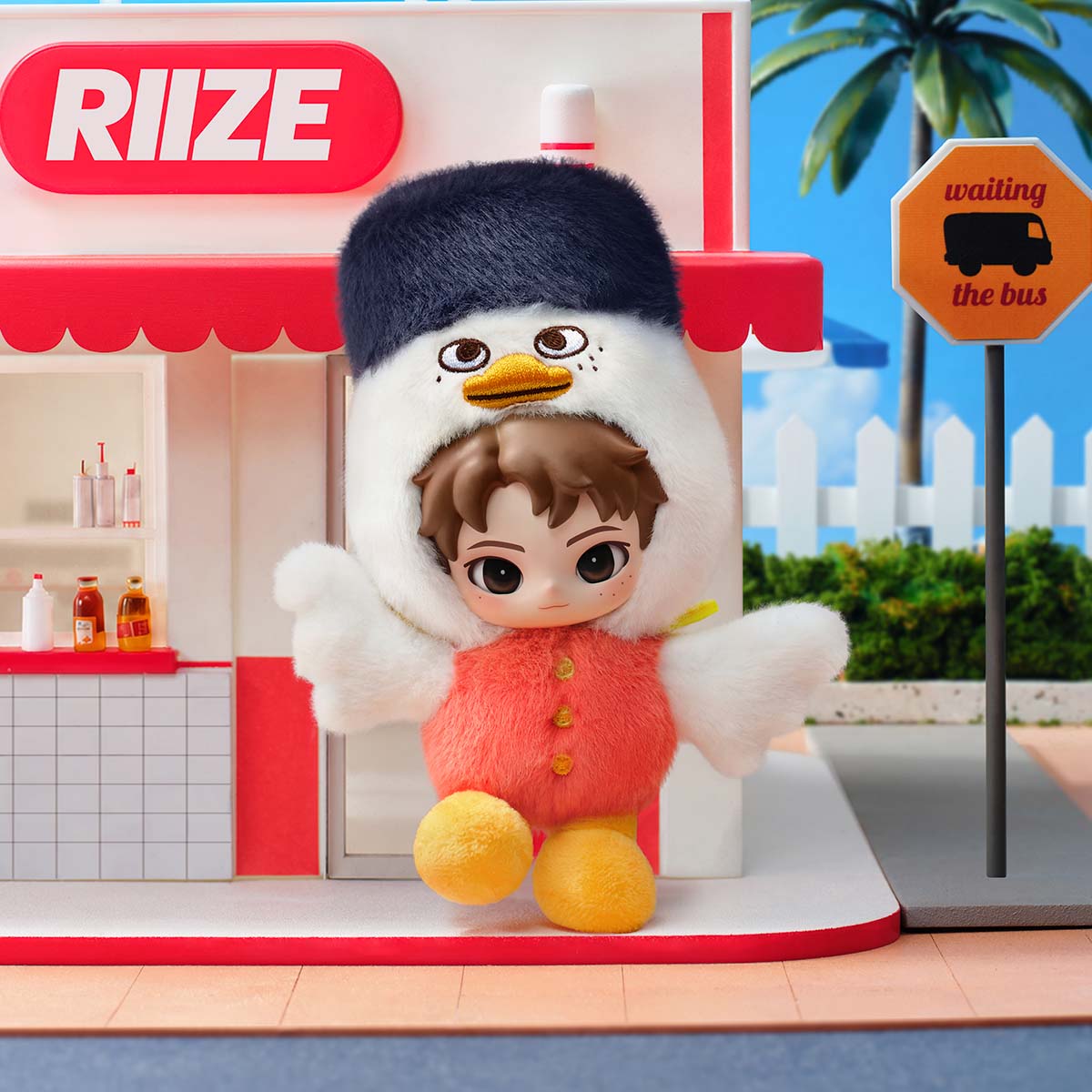 POPMART RIIZE Fluffy Club Series Vinyl Plush Doll Pendant - POPBOXSS