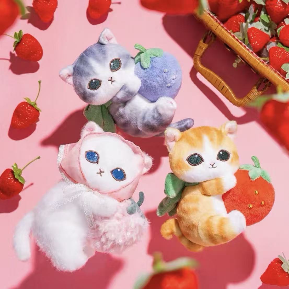 Mofusand MERCI STRAWBERRY V2 Series Plush Pendant (PRE-ORDER) - POPBOXSS