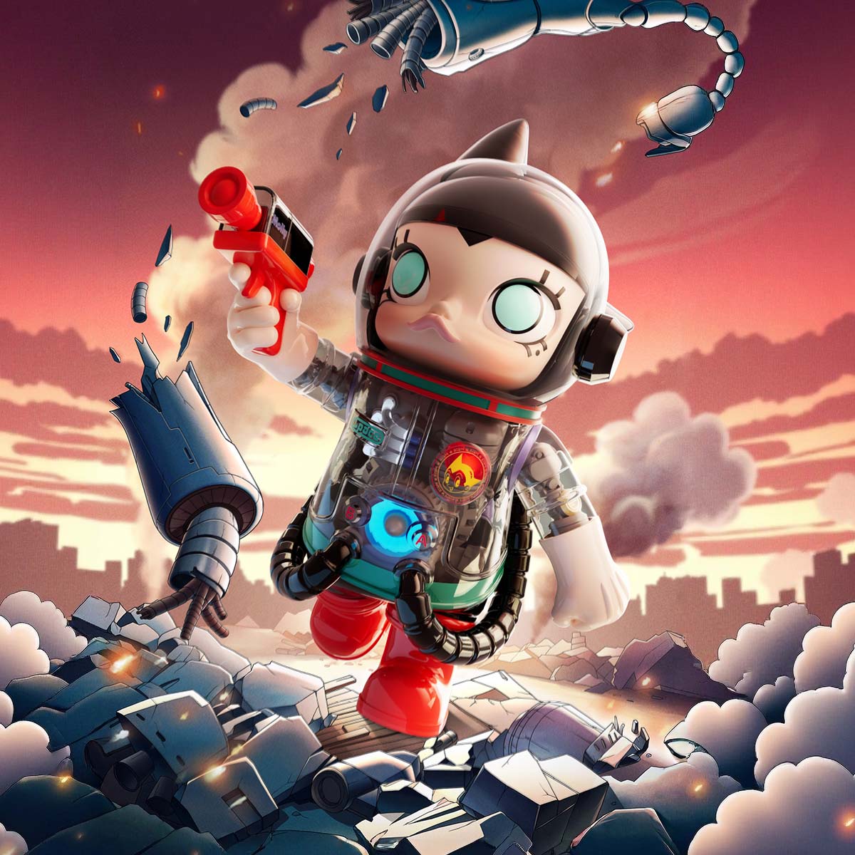 POPMART MEGA SPACE MOLLY 400% ASTRO BOY - POPBOXSS