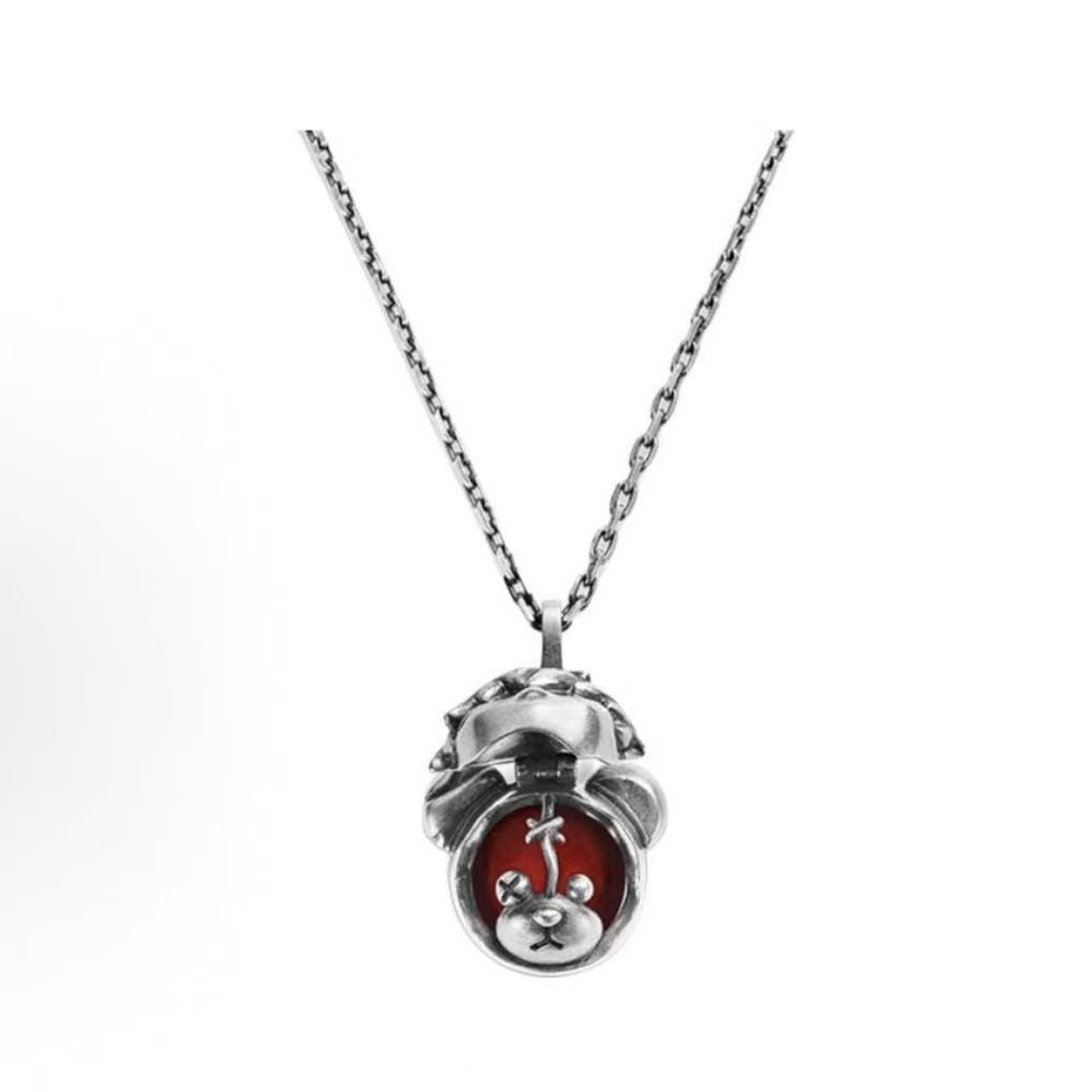 POPOP Hirono Vintage Bear Double-Layer Necklace - POPBOXSS