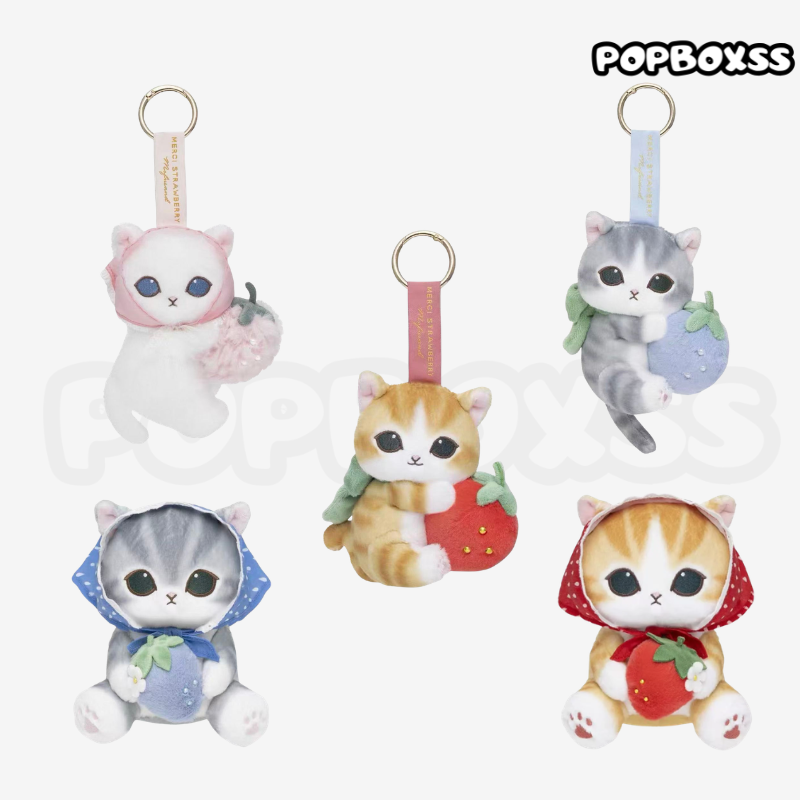 Mofusand MERCI STRAWBERRY V2 Series Plush Pendant (PRE-ORDER) - POPBOXSS
