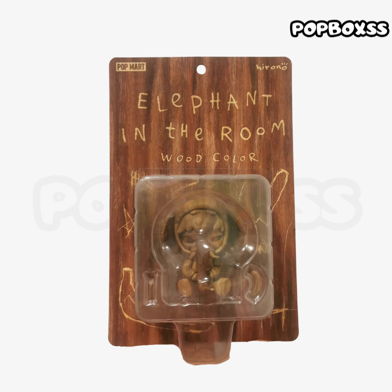 POPMART HIRONO Elephant in the room wood color figurines - POPBOXSS