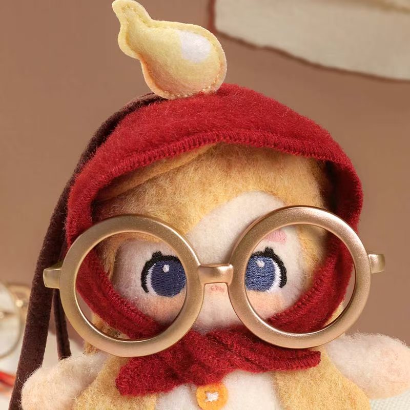 POPMART CHAKA Stitch by Stitch Series Grandma reading glasses Plush doll（PRE ORDER） - POPBOXSS