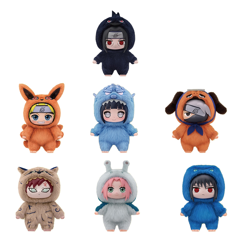 TOPTOY Naruto Shippuden Cute Beast Party Series Vinyl Plush Naruto Kakashi Uchi Blind Box - POPBOXSS