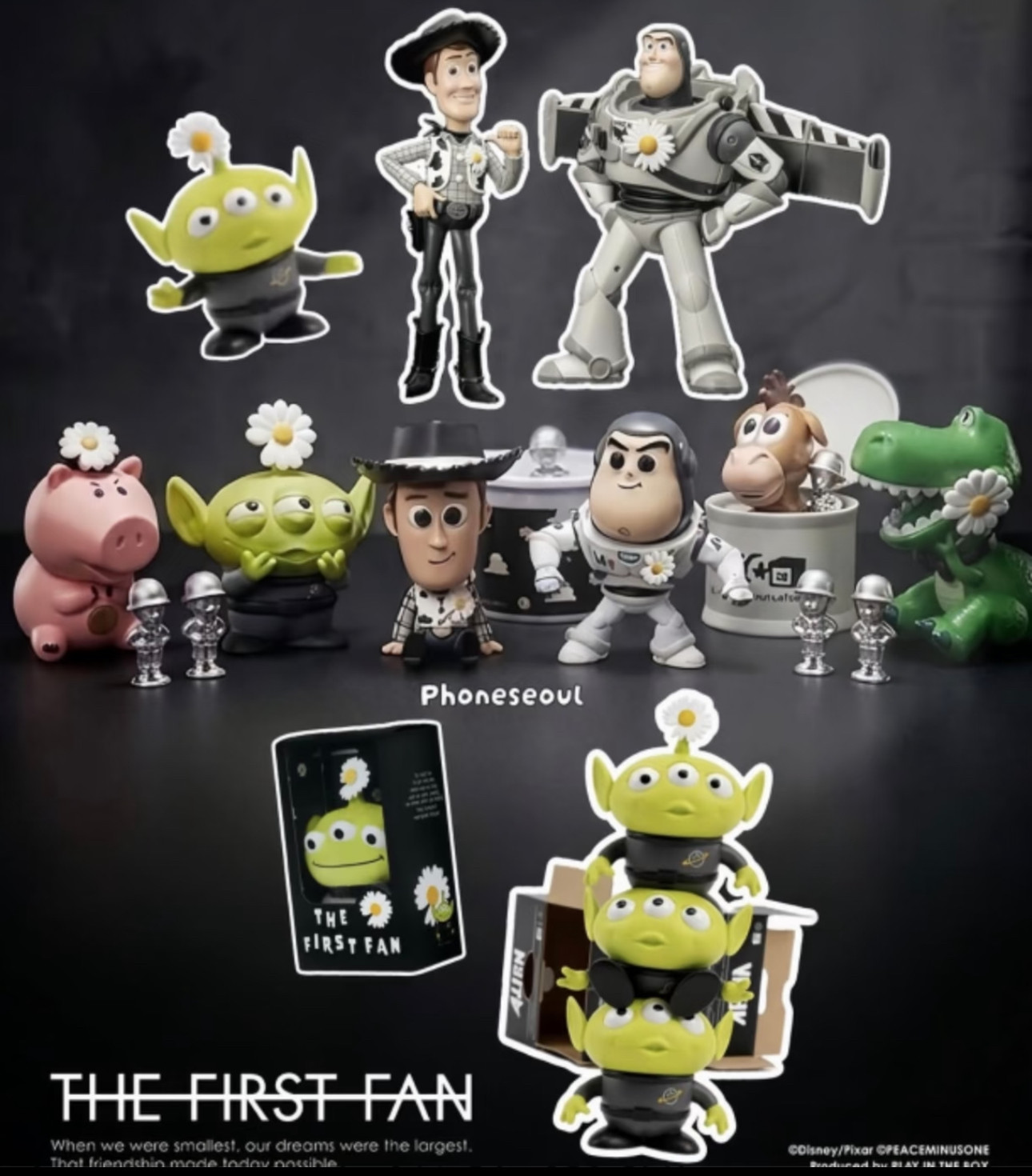 G-Dragon X Toy Story PEACEMINUSONE Plush keychain