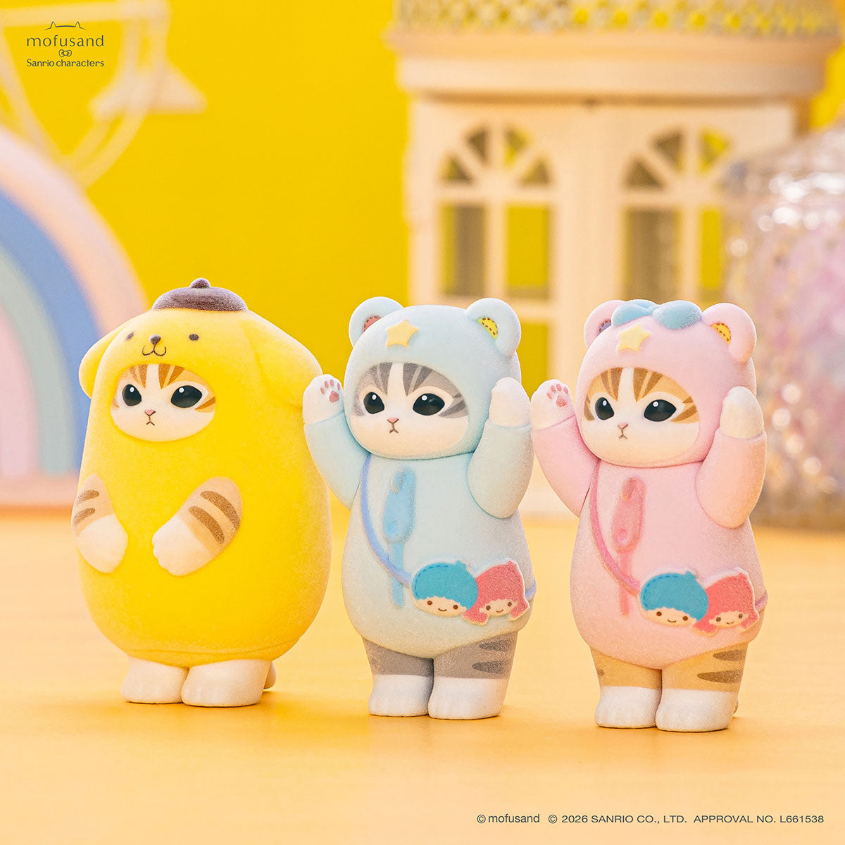 mofusand x Sanrio Characters Fluffy Flock Figure Collection Vol. 3 - POPBOXSS