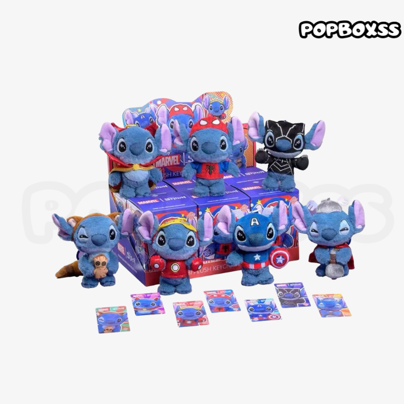 HOT TOYSP COSBI MARVEL X Stitch Vinyl plush pendant blind box - POPBOXSS