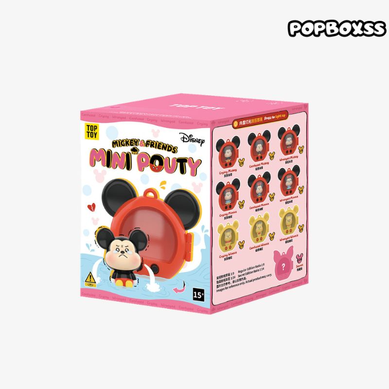 Disney Mickey & Friends Mini Pouty Series Figures Blind Box - POPBOXSS
