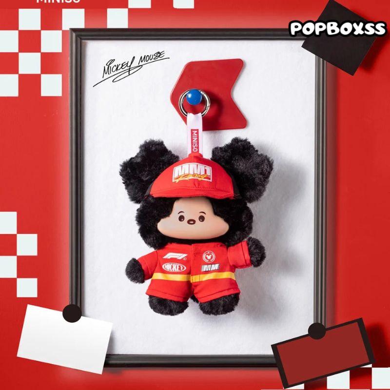 DSN F1 Mickey Mouse Speed Life Series Vinyl Plush Hanging Card - POPBOXSS