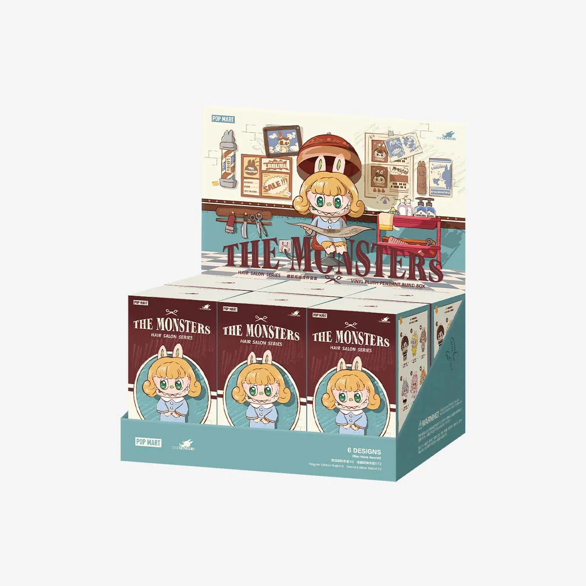 POPMART THE MONSTER LABUBU Retro Barber Shop Vinyl doll blind box（PRE ORDER） - POPBOXSS
