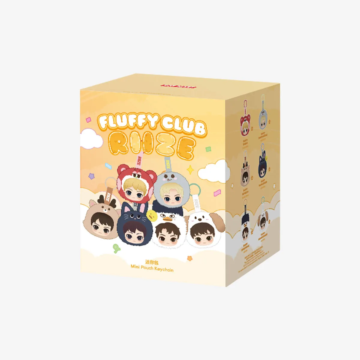 POPMART RIIZE Fluffy Club Series Mini Pouch Keychain - POPBOXSS