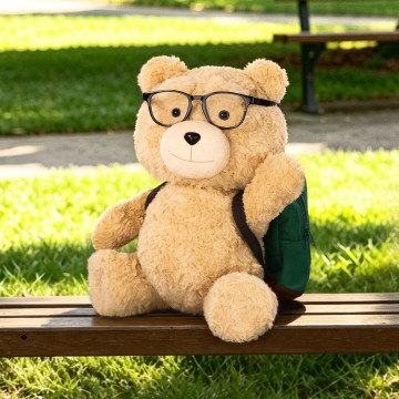 POPMART Ted 2 - Action Plush Doll - Hot Nerd Ted(PRE ORDER) - POPBOXSS
