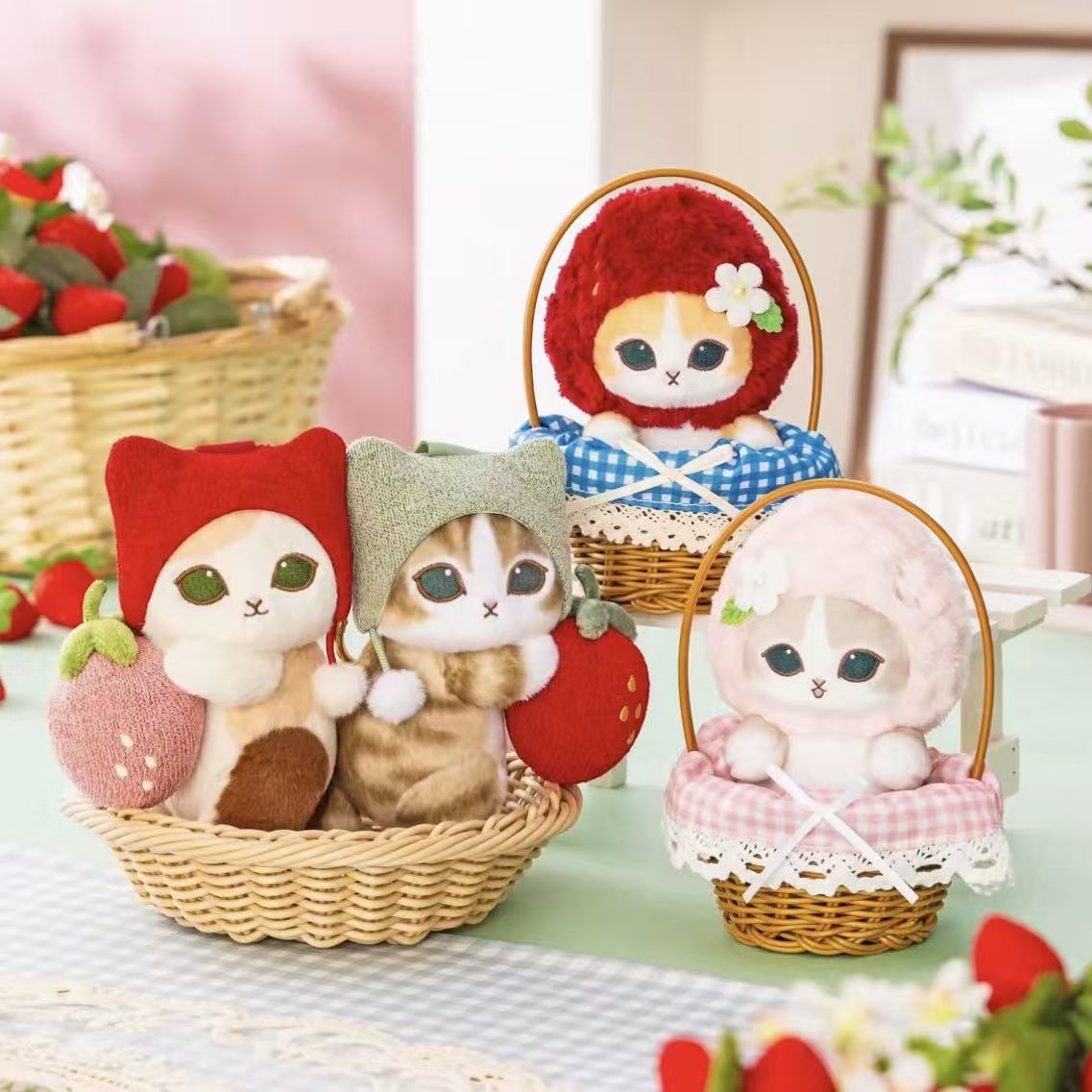Mofusand MERCI STRAWBERRY Series Plush Pendant - POPBOXSS
