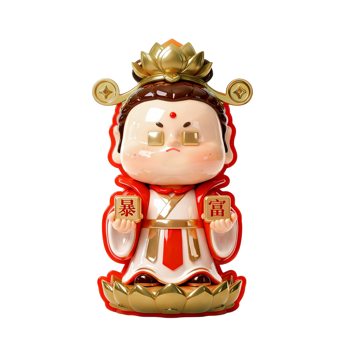 Heycera God of Wealth Furnace figurines - POPBOXSS