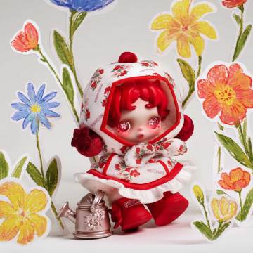 SKULLPANDA Amid Flowers Plush Doll Pendant（PRE ORDER） - POPBOXSS