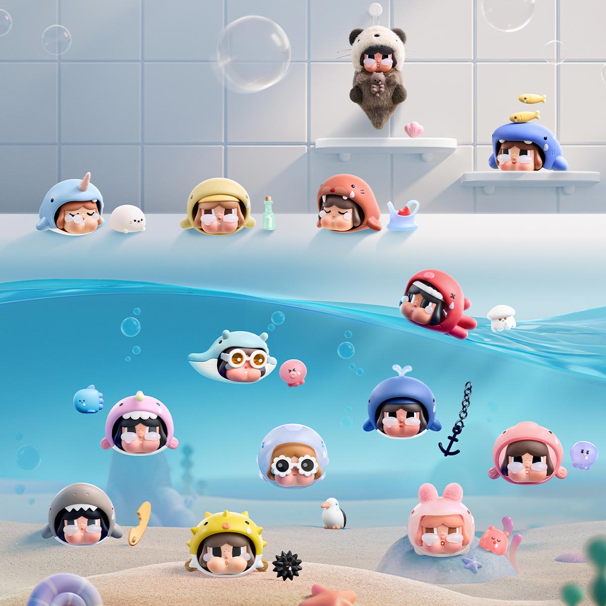 CRYBABY Cry Me an Ocean Series Figures(PRE ORDER) - POPBOXSS