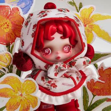 SKULLPANDA Amid Flowers Plush Doll Pendant（PRE ORDER） - POPBOXSS