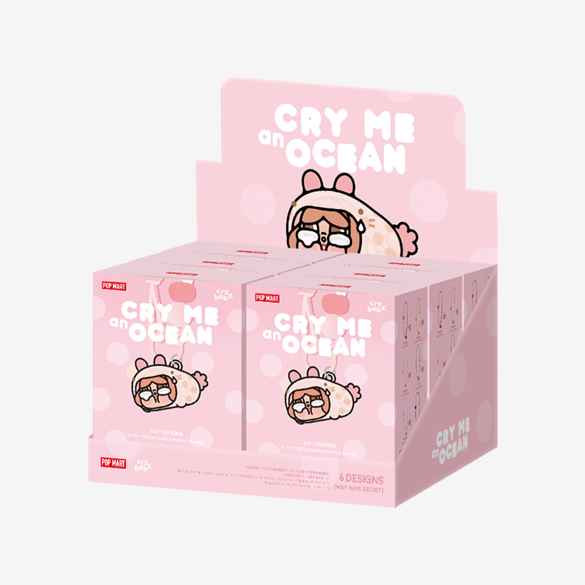 POP MART CRYBABY Cry Me an Ocean Series 3-in-1 Detachable Phone Charm Blind Box (PRE-ORDER） - POPBOXSS