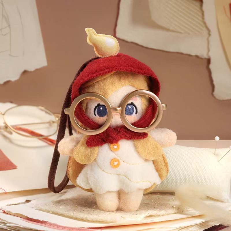 POPMART CHAKA Stitch by Stitch Series Grandma reading glasses Plush doll（PRE ORDER） - POPBOXSS