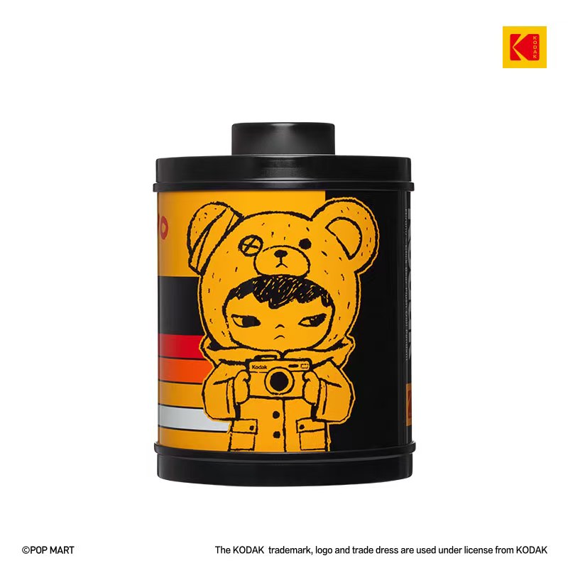 POP MART Hirono × Kodak Little Bear Vinyl Plush Pendant, Korea Exclusive - POPBOXSS