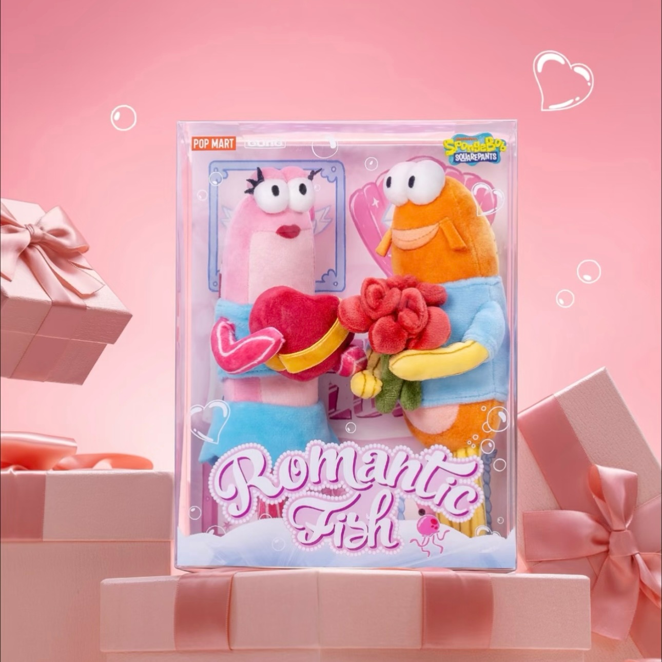 POPMART SpongeBob SquarePants Bikini Bottom romantic fish Vinyl plush pendant(PRE ORDER) - POPBOXSS