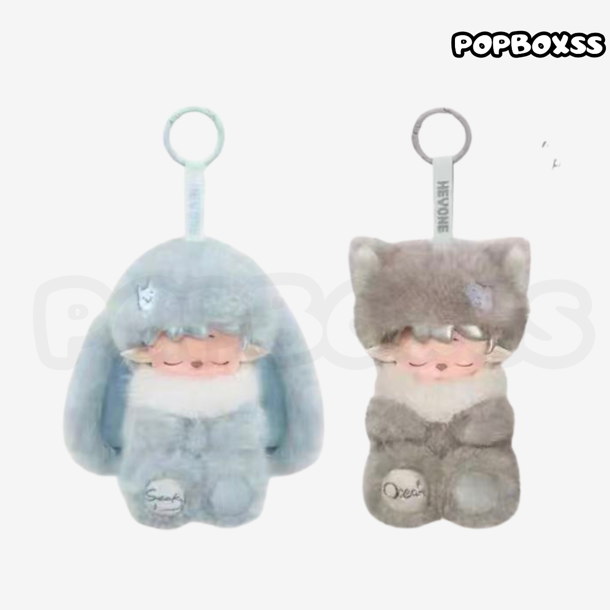 HEYONE MIMI - Wolf & Bunny SnugglesVinyl Plush Pendant Set Redemption - POPBOXSS