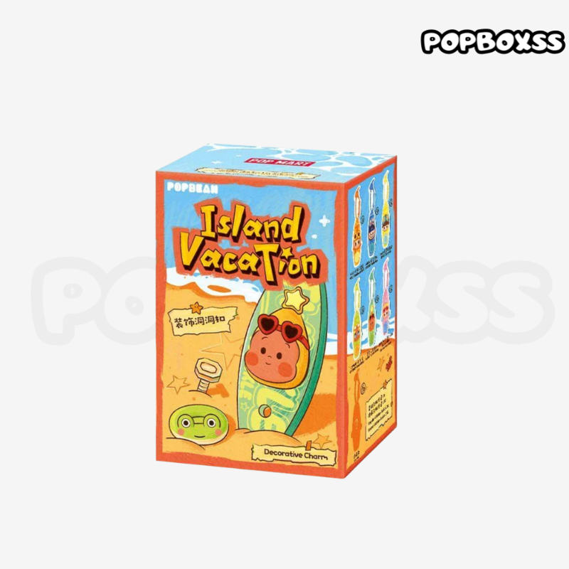 POPMART POP BEAN Island Vacation Series Shoe Charms Blind Box - POPBOXSS