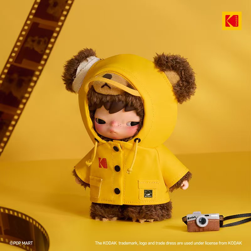 POP MART Hirono × Kodak Little Bear Vinyl Plush Pendant, Korea Exclusive - POPBOXSS