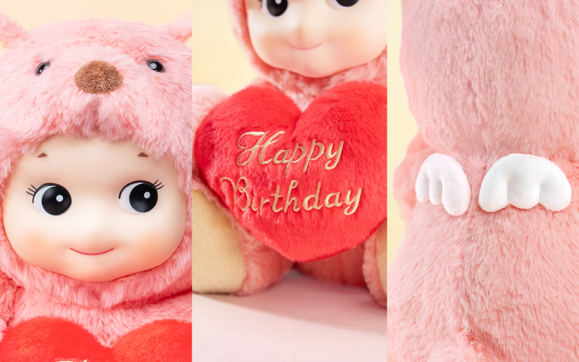 Sonny angel Plush Collection - Cuddly Bear - Pink（PRE ORDER） - POPBOXSS