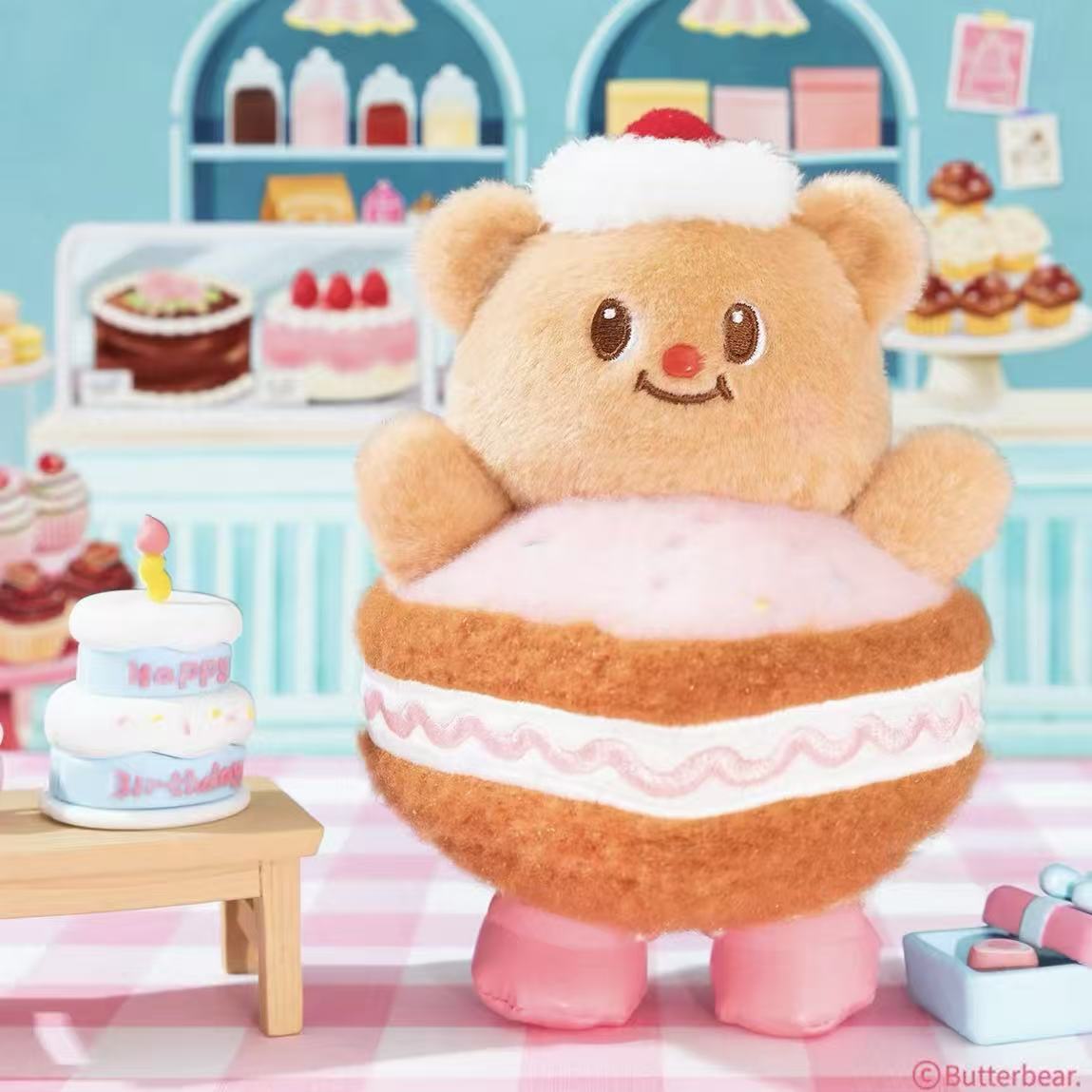 Butterbear Sweetheart Bakery Series Plush Pendant Blind Box - POPBOXSS