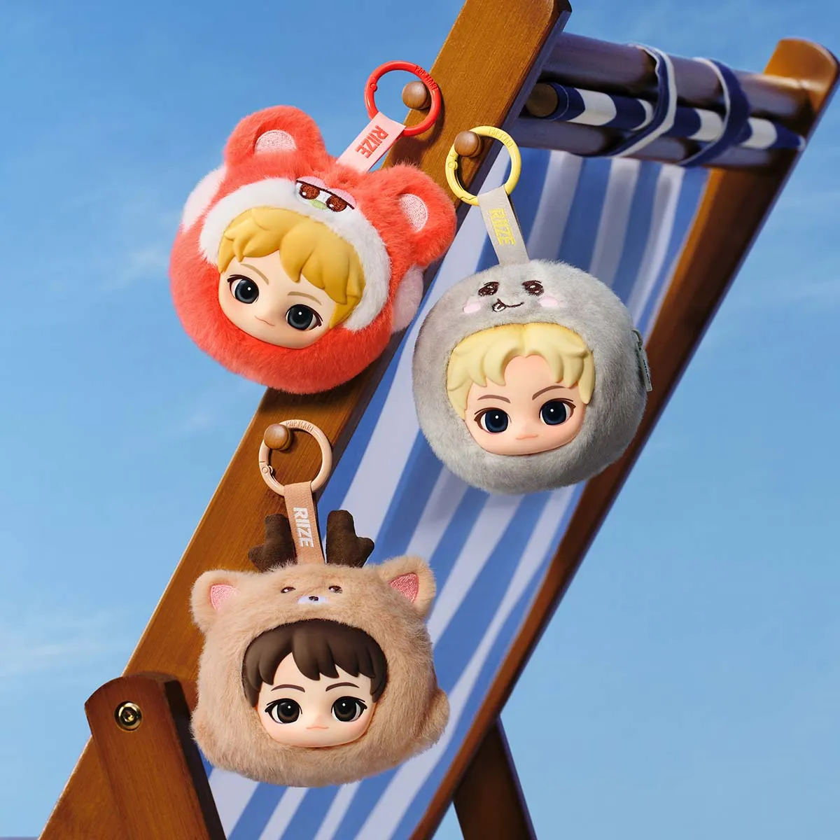 POPMART RIIZE Fluffy Club Series Mini Pouch Keychain - POPBOXSS
