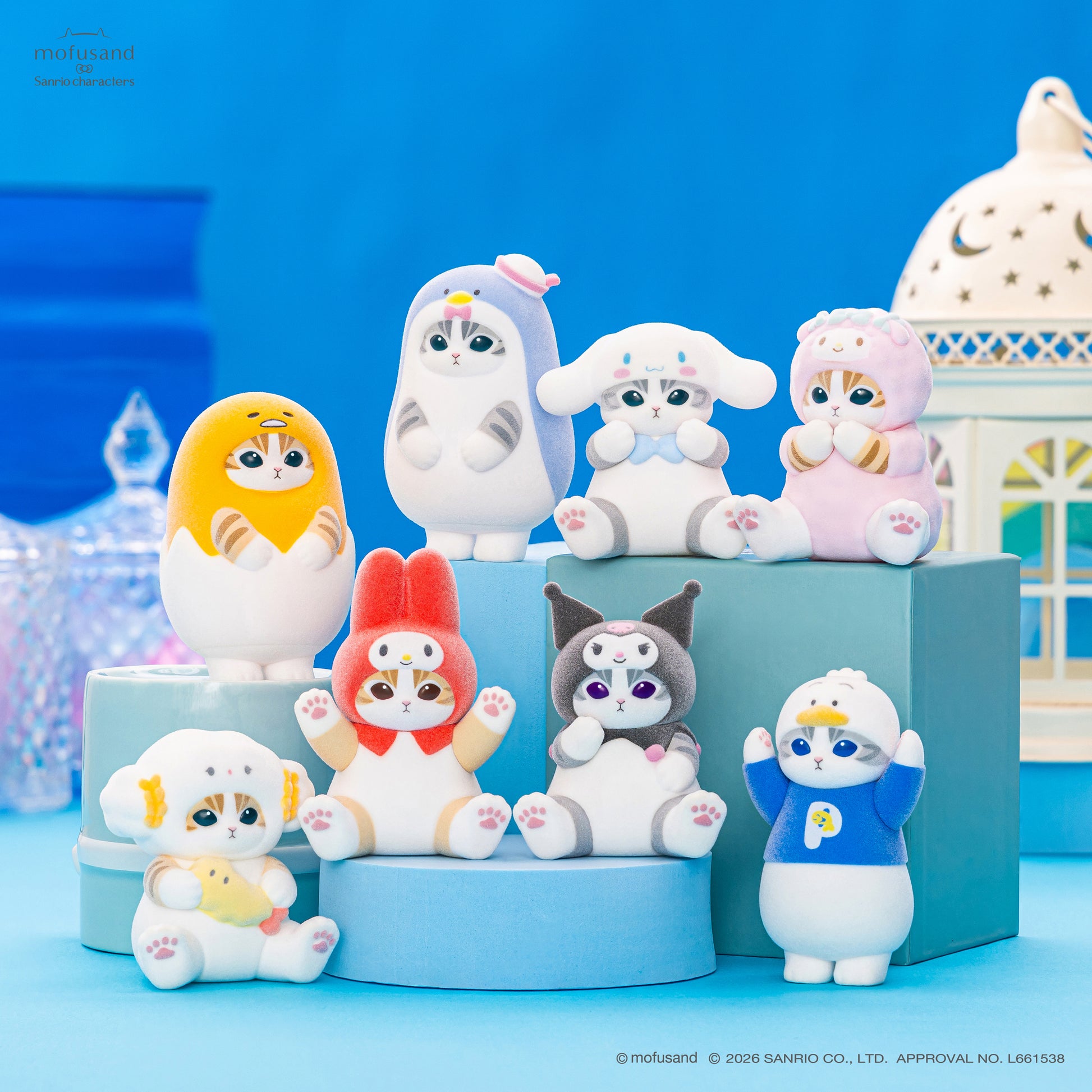 mofusand x Sanrio Characters Fluffy Flock Figure Collection Vol. 2(PRE ORDER) - POPBOXSS