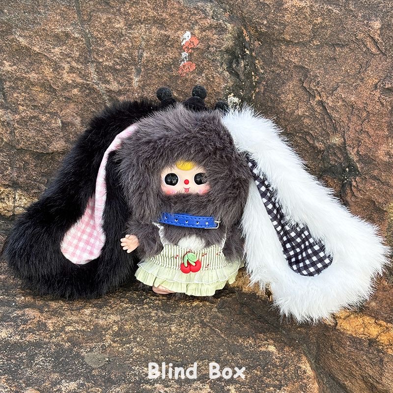 baby three miniature bunny Vinyl plush pendant blind box - POPBOXSS