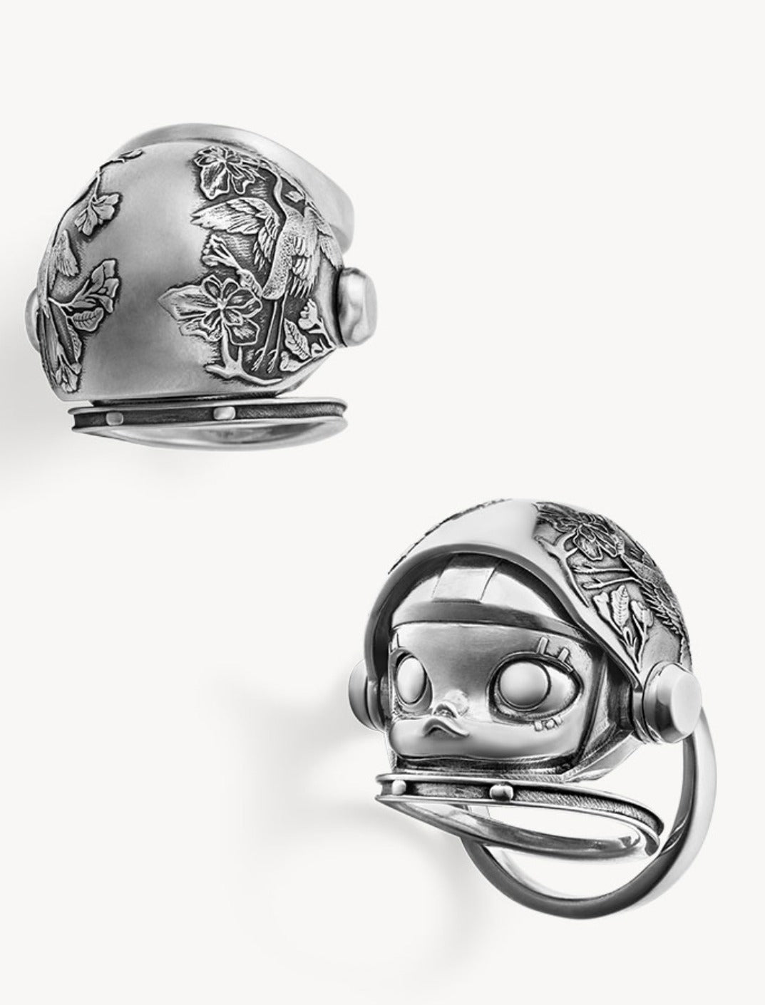 POPOP Jewelry Space Molly Vintage Silver Knuckle ring & Necklace - POPBOXSS