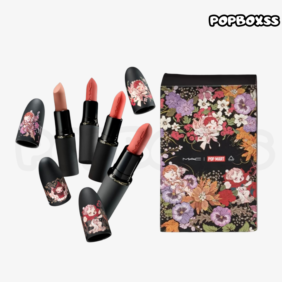 POPMART Skullpanda x MAC Valentine's DayLipstick Set, Valentine'sDay Exclusive - POPBOXSS