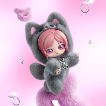POPMART aespa Fluffy Club Series Vinyl Plush Doll Pendant - POPBOXSS