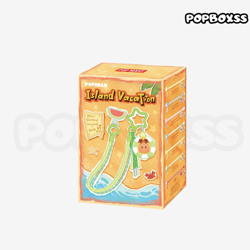 POPMART POP BEAN Island Vacation Series Multi functional Lanyard Blind Box - POPBOXSS