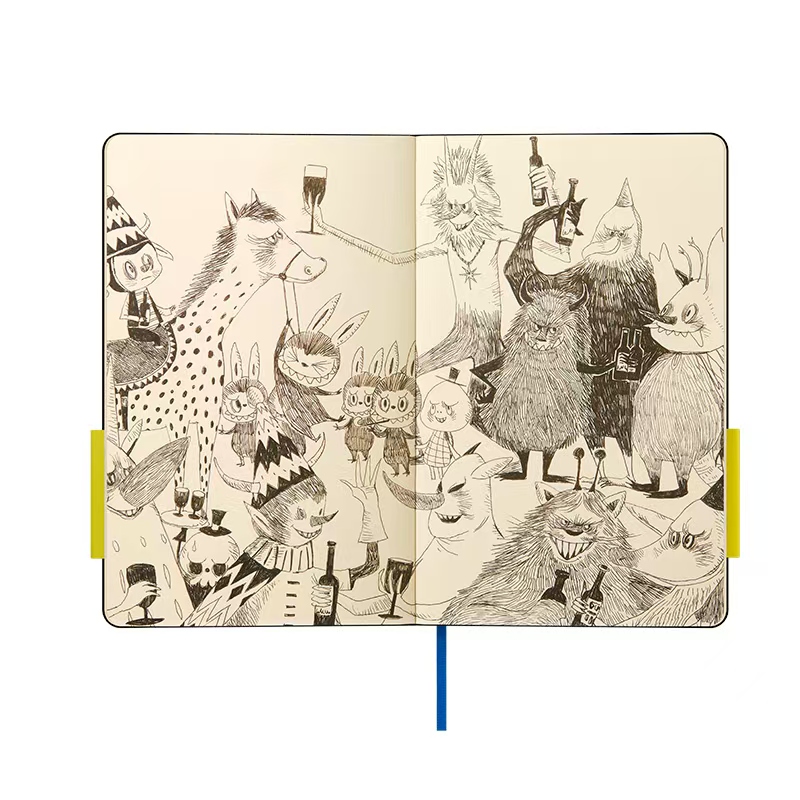 POPMART The monster 10TH labubu Notebook (Custom-made Moleskine) - POPBOXSS