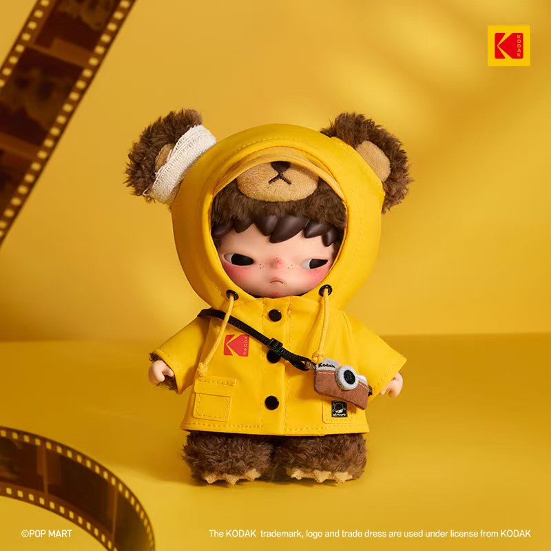 POP MART Hirono × Kodak Little Bear Vinyl Plush Pendant, Korea Exclusive (PRE-ORDER) - POPBOXSS