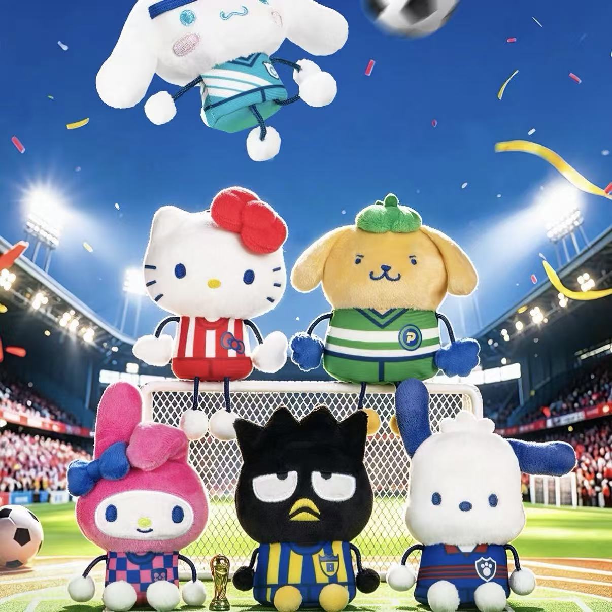 SANRI0 HK Soccer Match Squishy Series Plush Pendant Blind Box (PRE-ORDER) - POPBOXSS