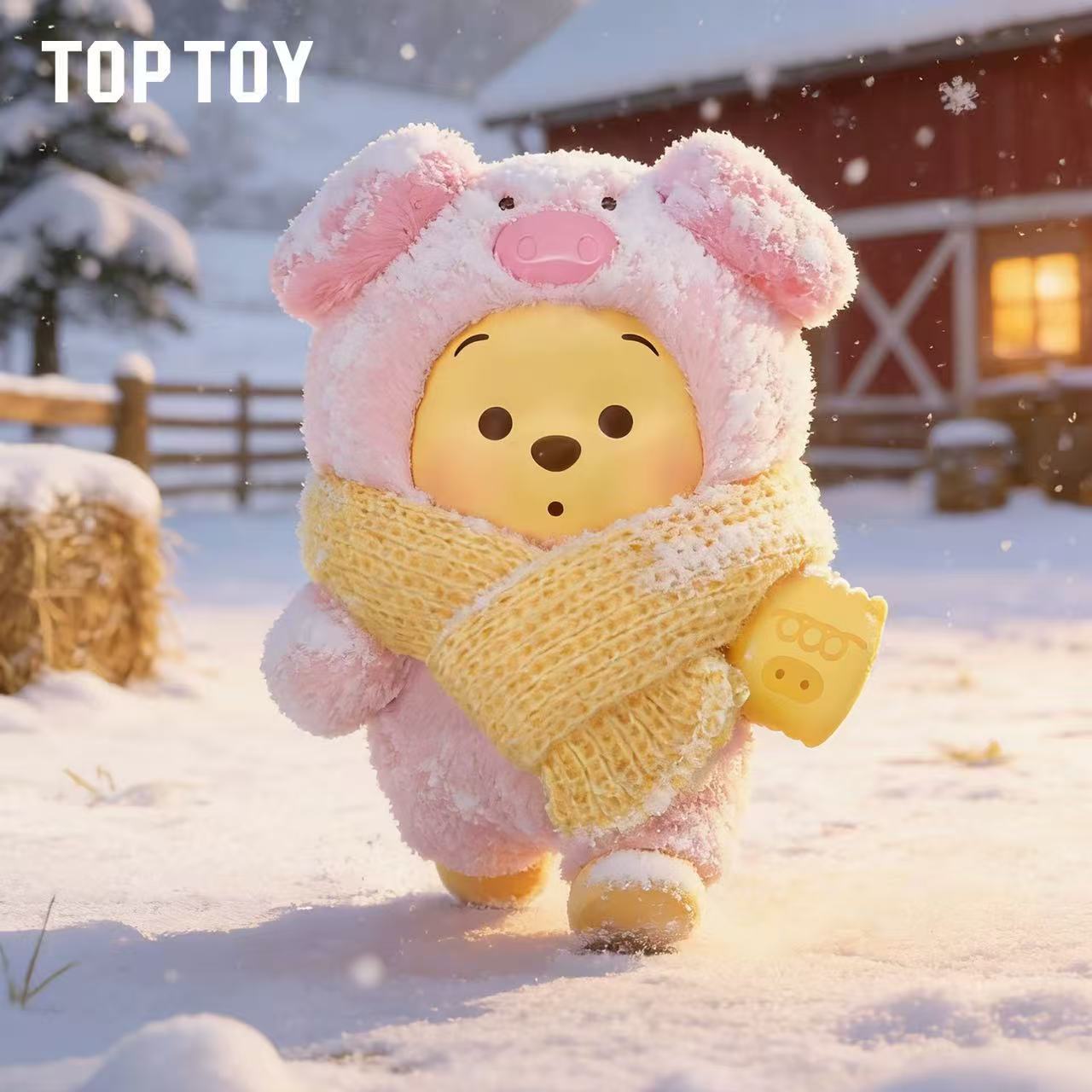 TOPTOY Disney Winnie the Pooh Happy Farm Animal Collection blind box - POPBOXSS