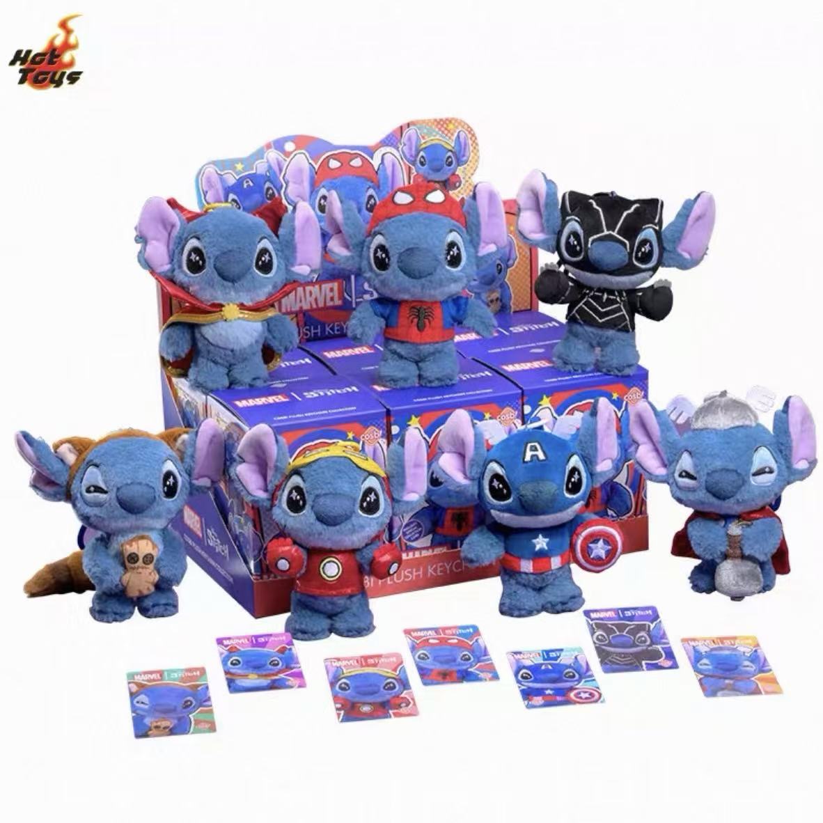 HOT TOYSP COSBI MARVEL X Stitch Vinyl plush pendant blind box - POPBOXSS